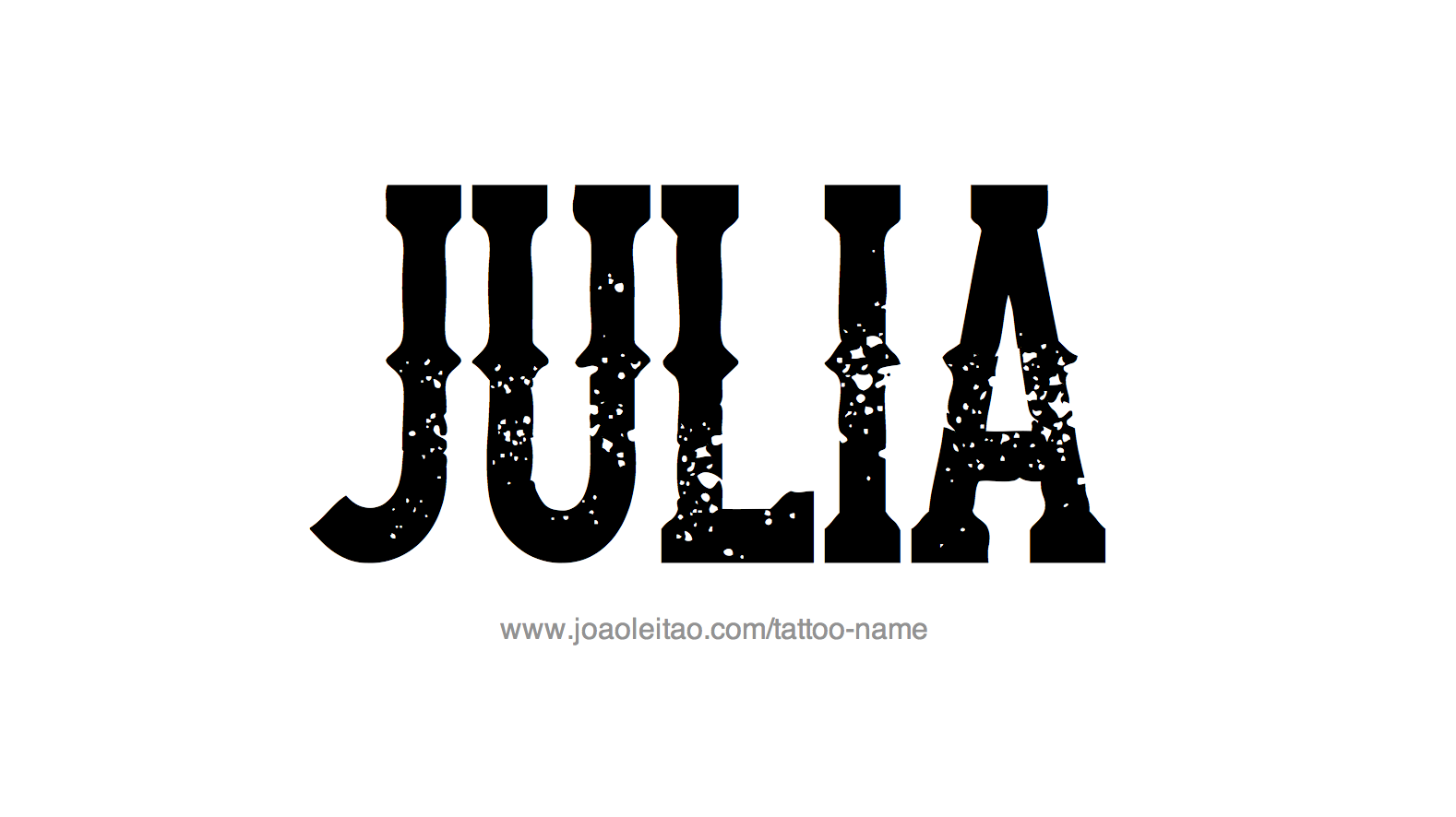 Julia Name Tattoo Designs